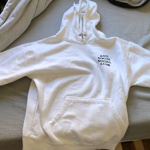 Anti Social Social Club Large White Sweatshirt